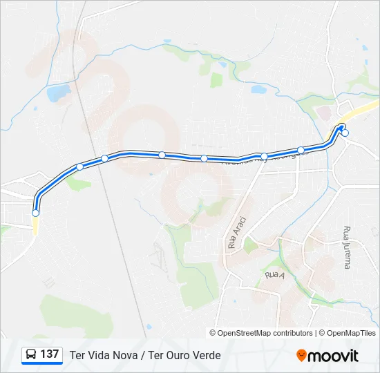 137 Bus Line Map
