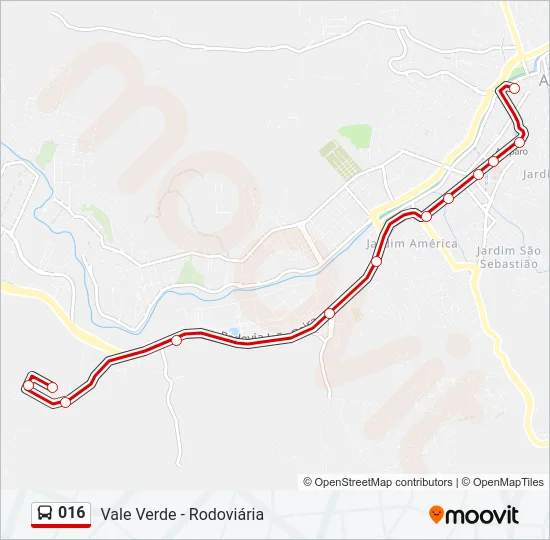 016 Bus Line Map