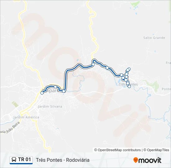 TR 01 Bus Line Map