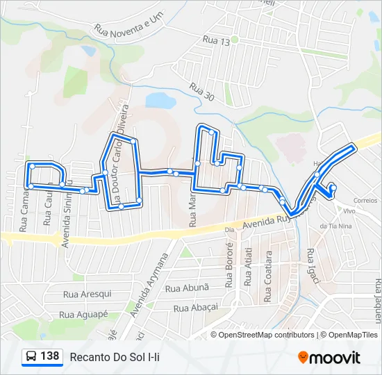 138 Bus Line Map
