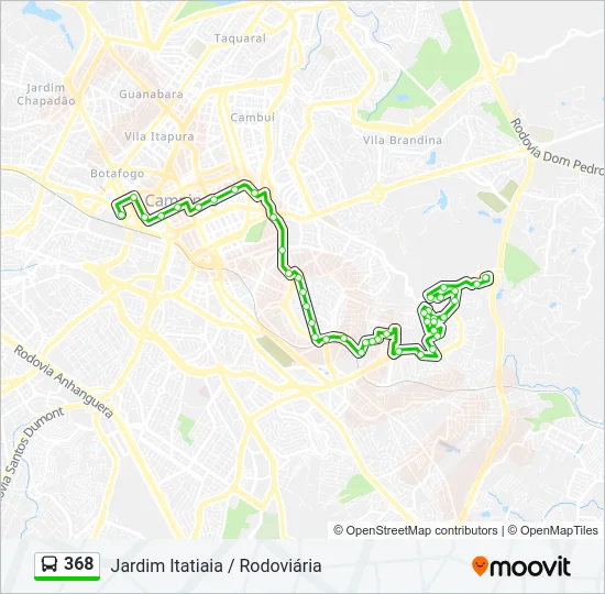 368 Bus Line Map