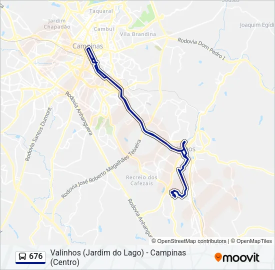 676 Bus Line Map