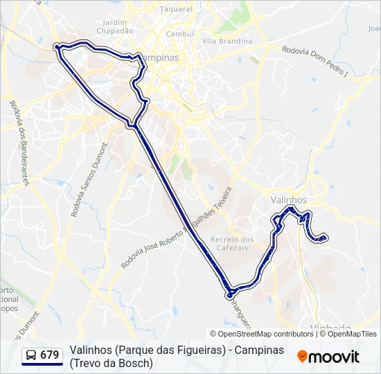 679 Bus Line Map