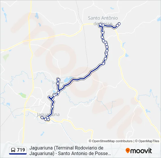 719 Bus Line Map