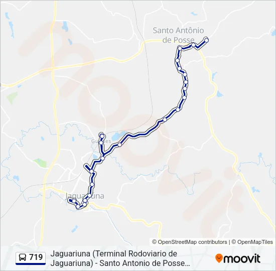 719 Bus Line Map
