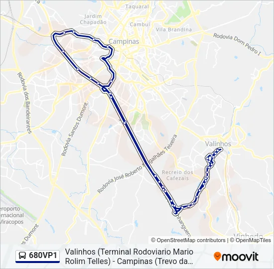 680VP1 Bus Line Map