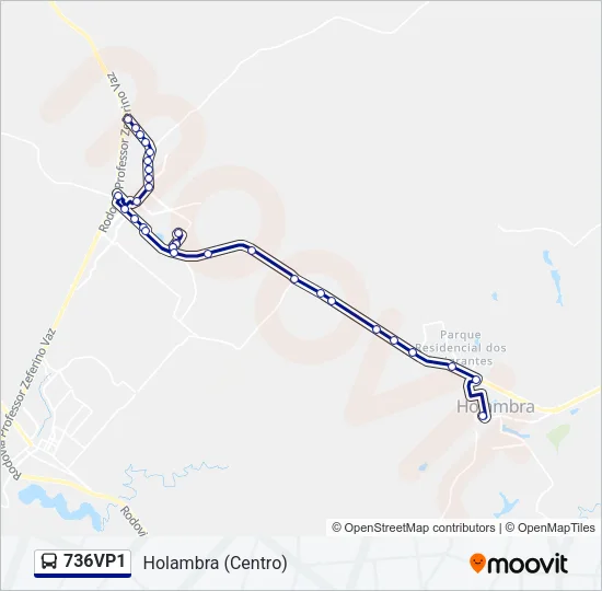 736VP1 Bus Line Map