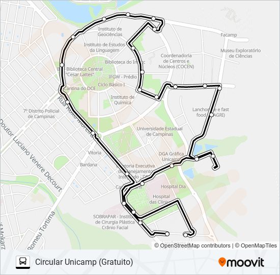 CIRCULAR 1 bus Line Map