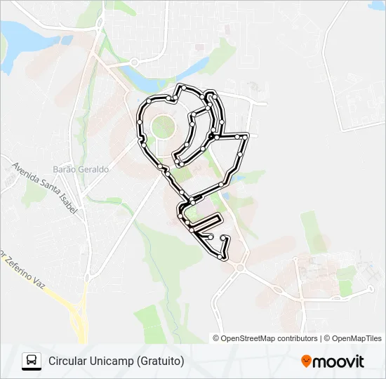 CIRCULAR 2 VIA FEC Bus Line Map