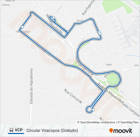 VCP Bus Line Map