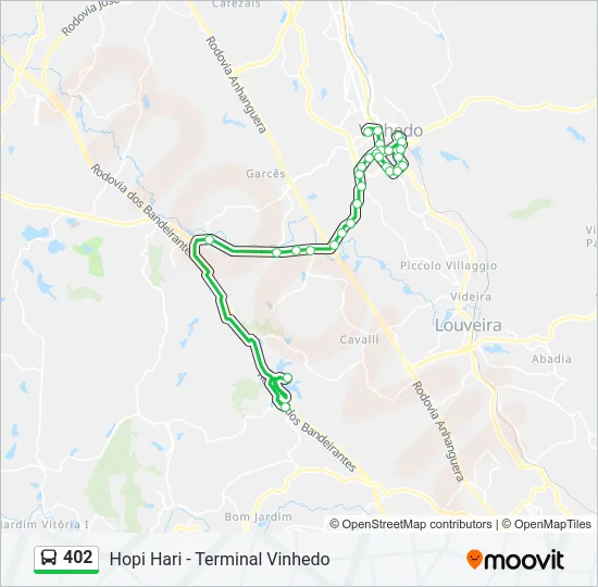 402 Bus Line Map