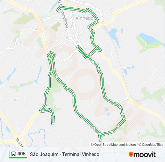 405 bus Line Map