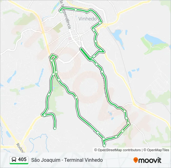 405 Bus Line Map