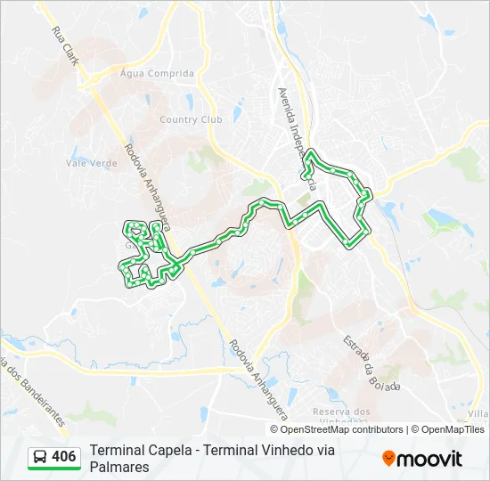 406 Bus Line Map