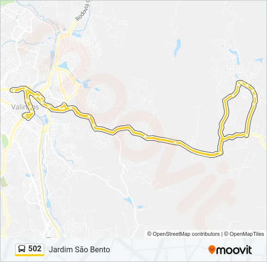502 Bus Line Map