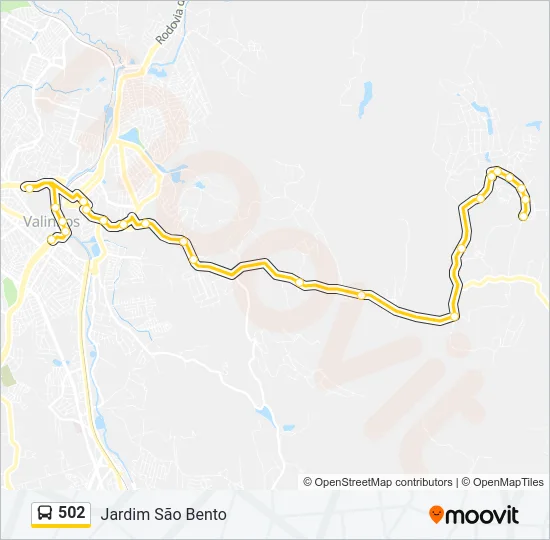 502 Bus Line Map