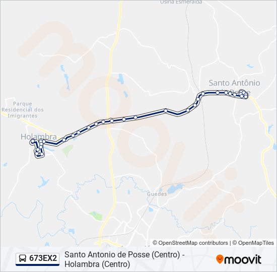 Mapa de 673EX2 de autobús