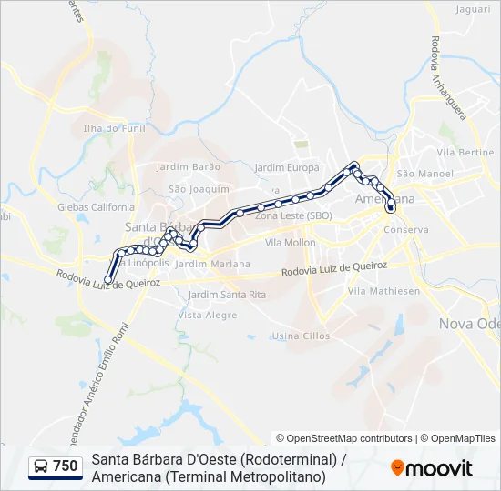 750  Line Map