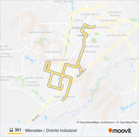 301 bus Line Map