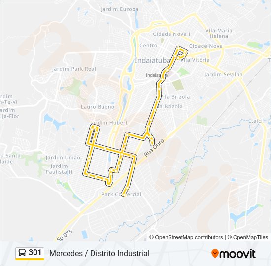 301 bus Line Map