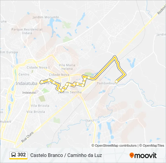 302 Bus Line Map