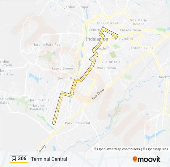 306 Bus Line Map