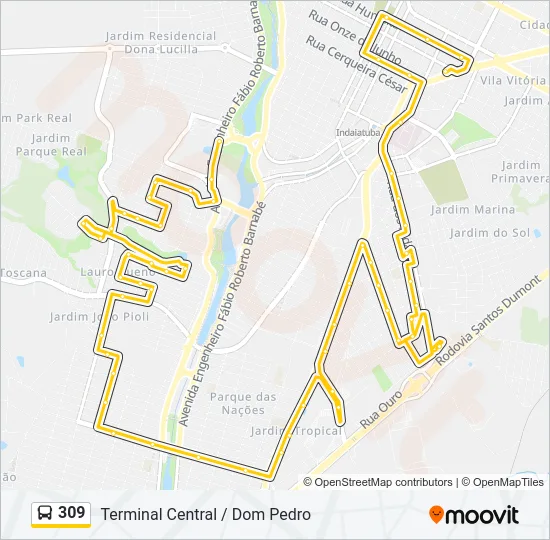 309 Bus Line Map