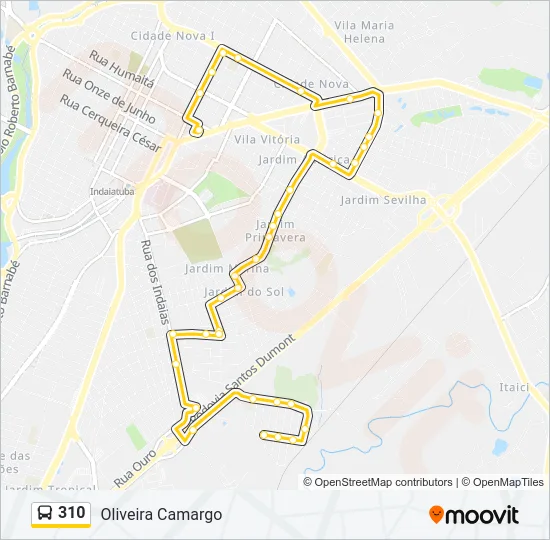 310 Bus Line Map