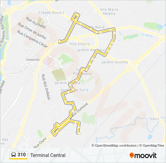 310 Bus Line Map