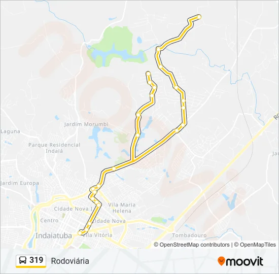 319 Bus Line Map