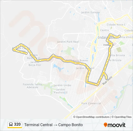 320 Bus Line Map
