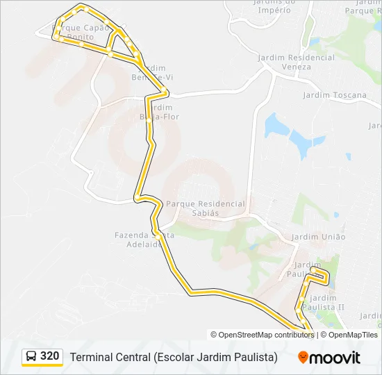 320 Bus Line Map
