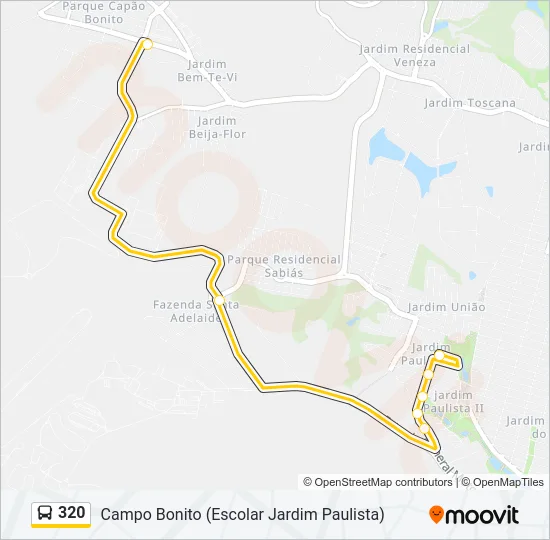 320 Bus Line Map