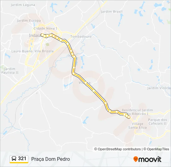 321 Bus Line Map