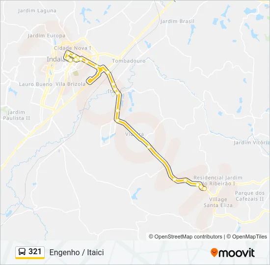 321 Bus Line Map