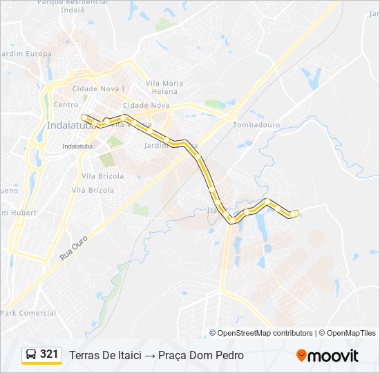 321 bus Line Map