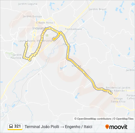 321 Bus Line Map