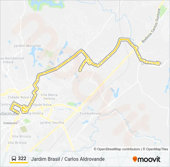 322 Bus Line Map