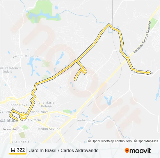 322 Bus Line Map