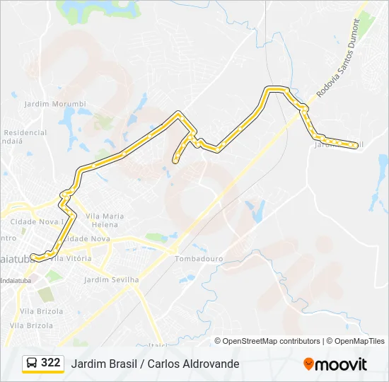 322 Bus Line Map