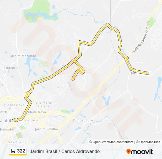 322 Bus Line Map