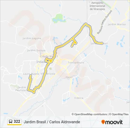 322 Bus Line Map