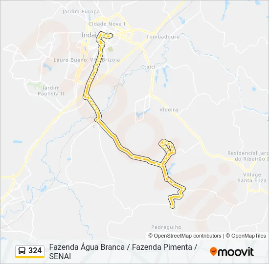324 Bus Line Map