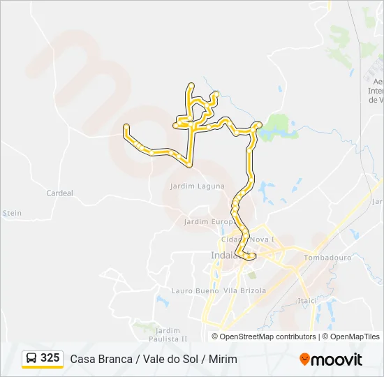 325 Bus Line Map