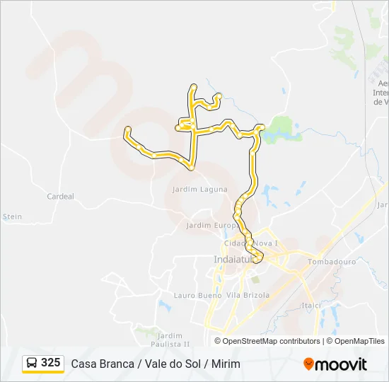 325 Bus Line Map