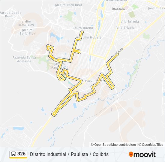 326 bus Line Map