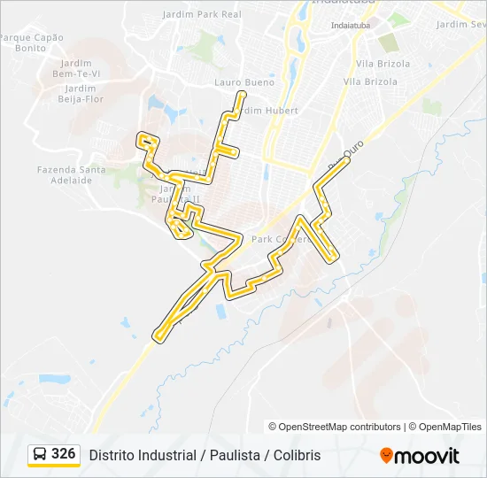 326 Bus Line Map