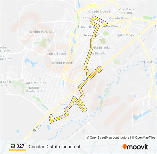 327 Bus Line Map