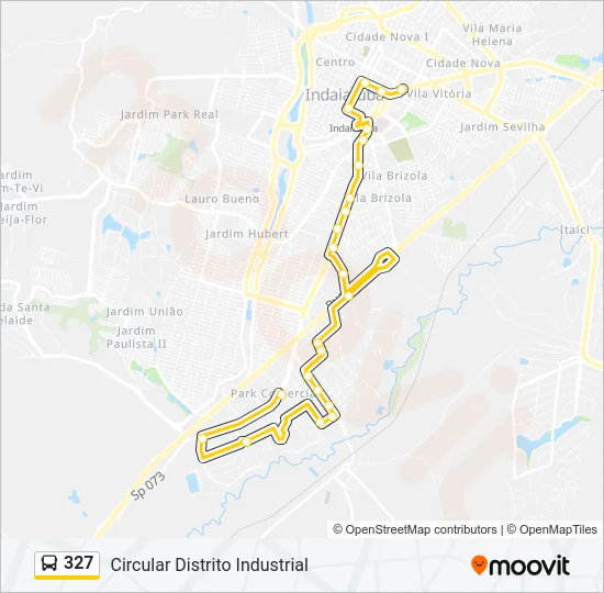 327 Bus Line Map
