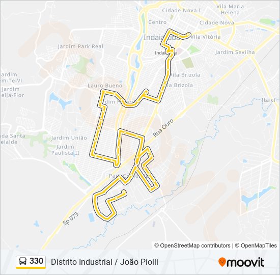 330 bus Line Map